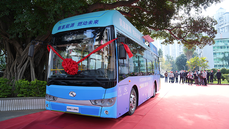 福大紫金发布全国首辆氨氢燃料电池客车