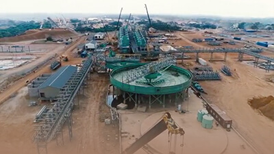 卡莫阿-卡库拉铜矿选厂建设实况航拍